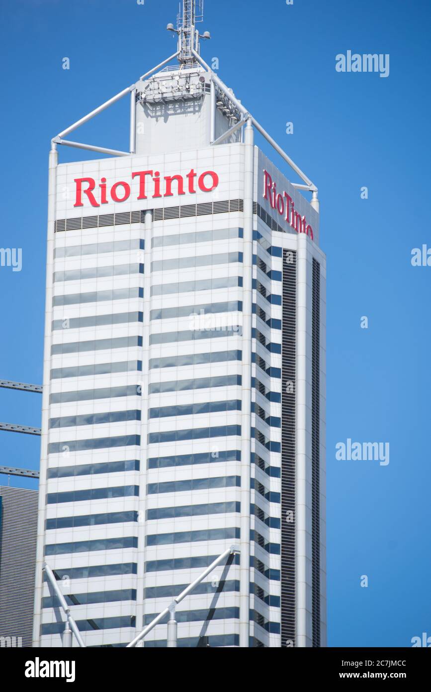 Perth, Western Australia February 21, 2017 Office building of Rio