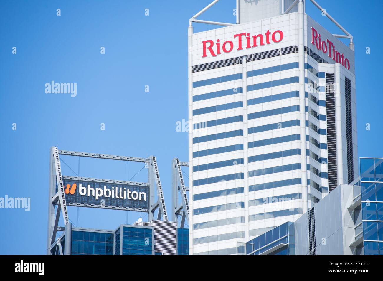 Perth, Western Australia February 21, 2017 Office buildings of BHP