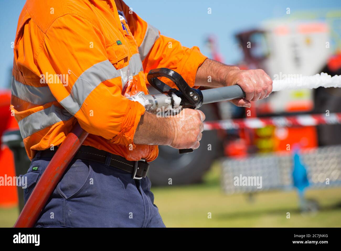 Perth, Australia, 26 November 2017 Firefighter of emergency repsonse
