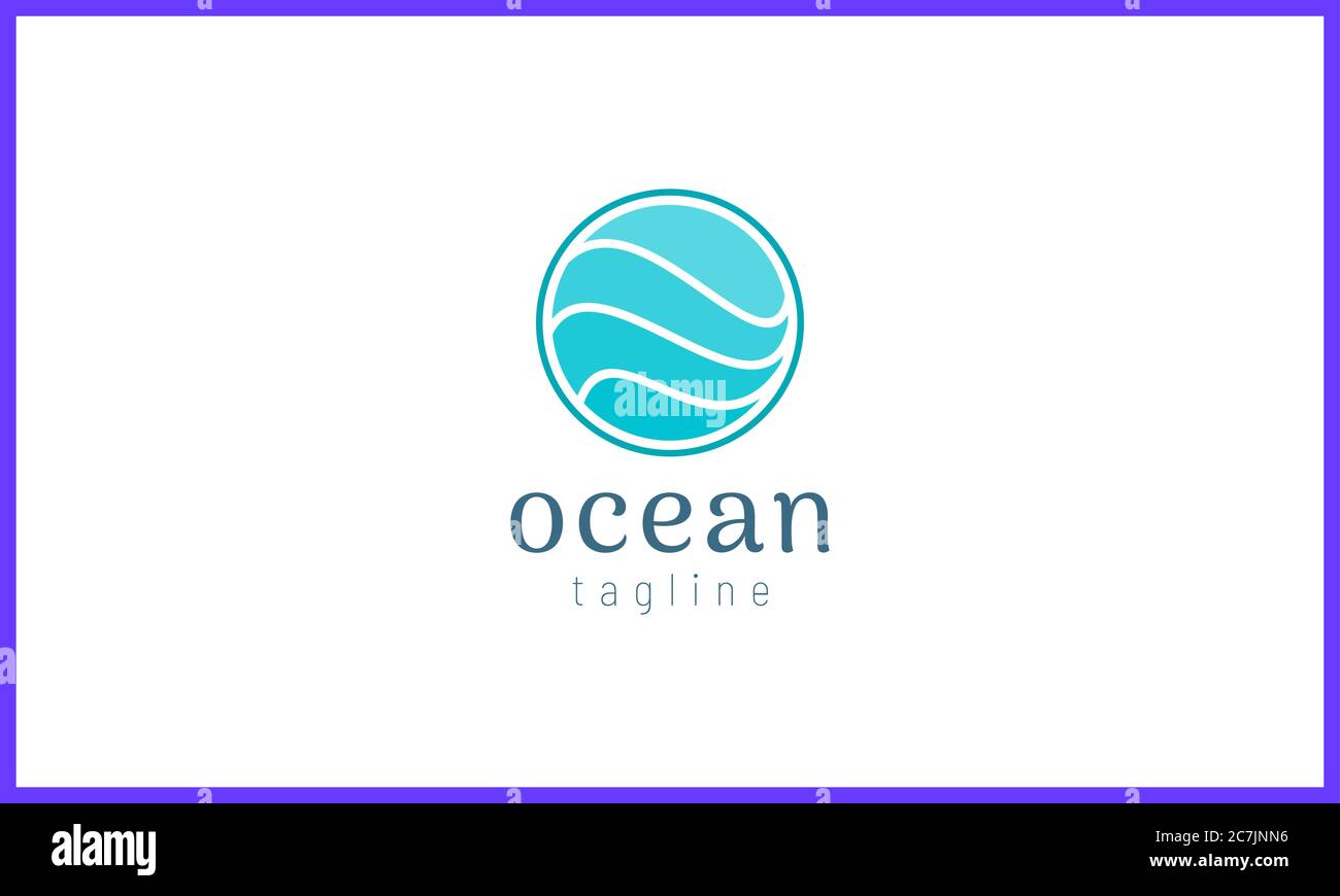Design a water wave logo in an abstract circle Stock Vector Image & Art ...