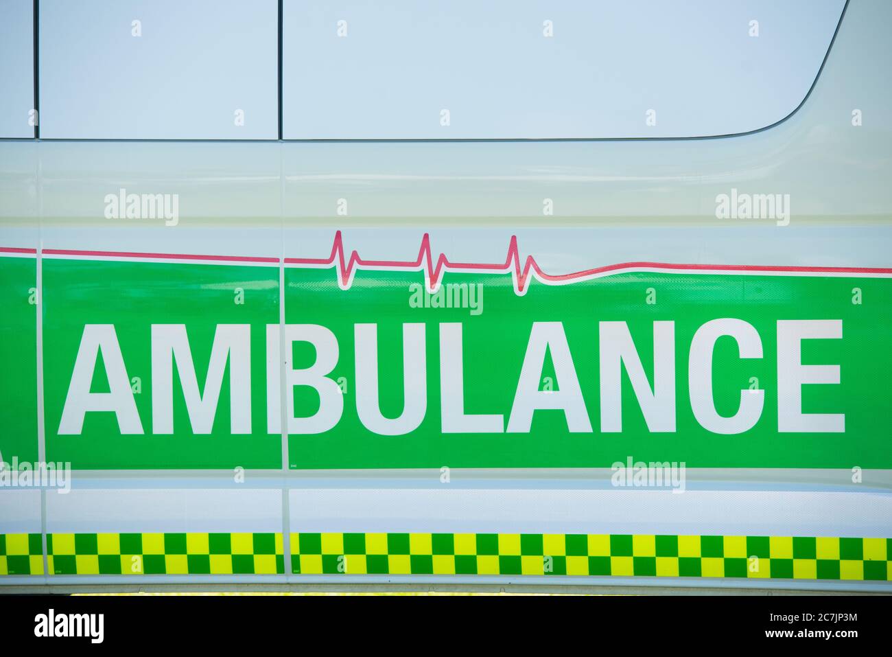 Perth, Australia: 26 November 2017: Close up ambulance transporter for first aid emergency response in Australia. Stock Photo