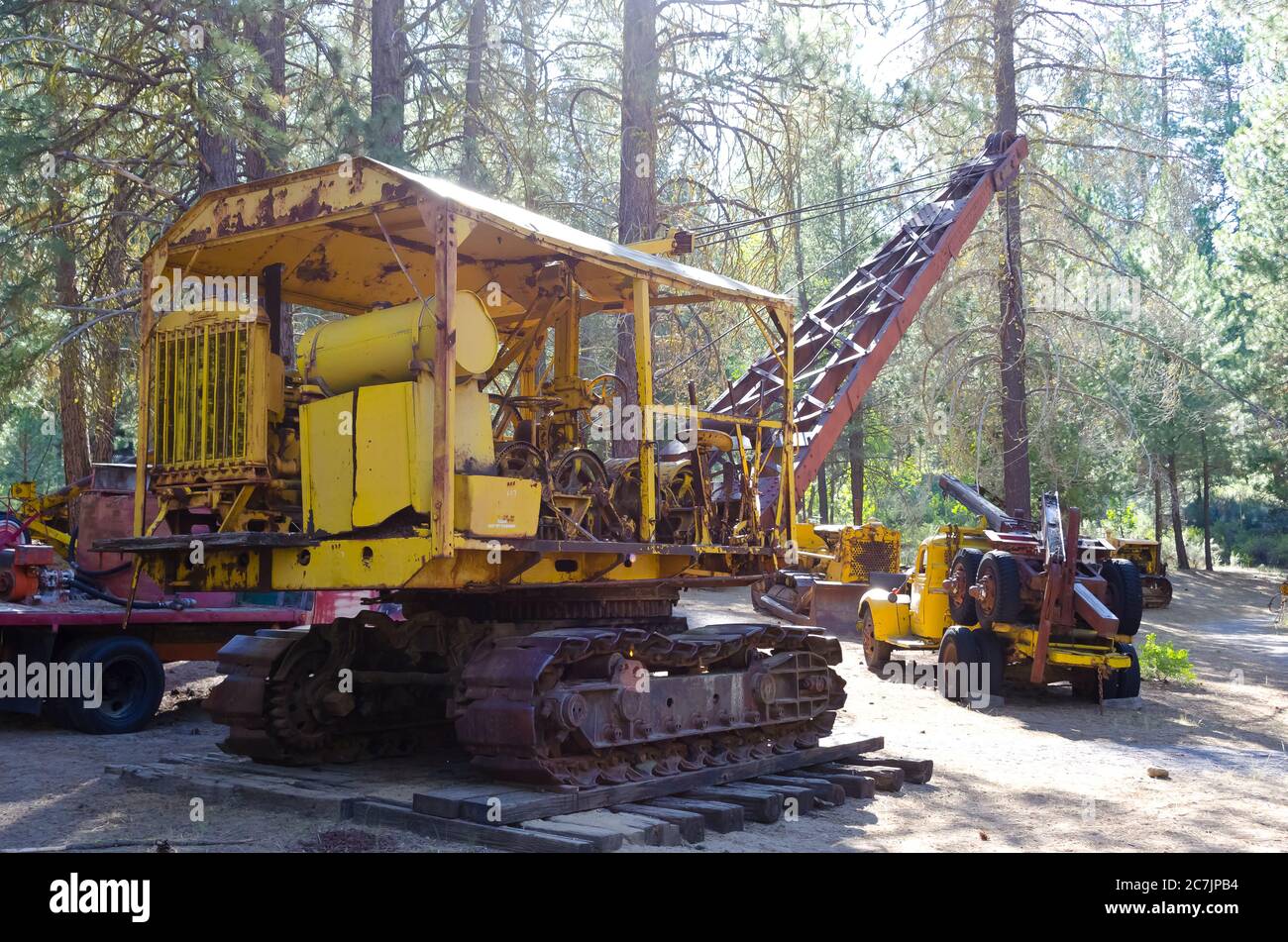 Machines used in Logging, at the Logging Museum in Collier Memorial