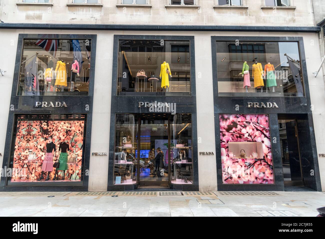 London, UK. 16th July, 2020. Prada store in the prestigious Old Bond  Street. Credit: SOPA Images Limited/Alamy Live News Stock Photo - Alamy