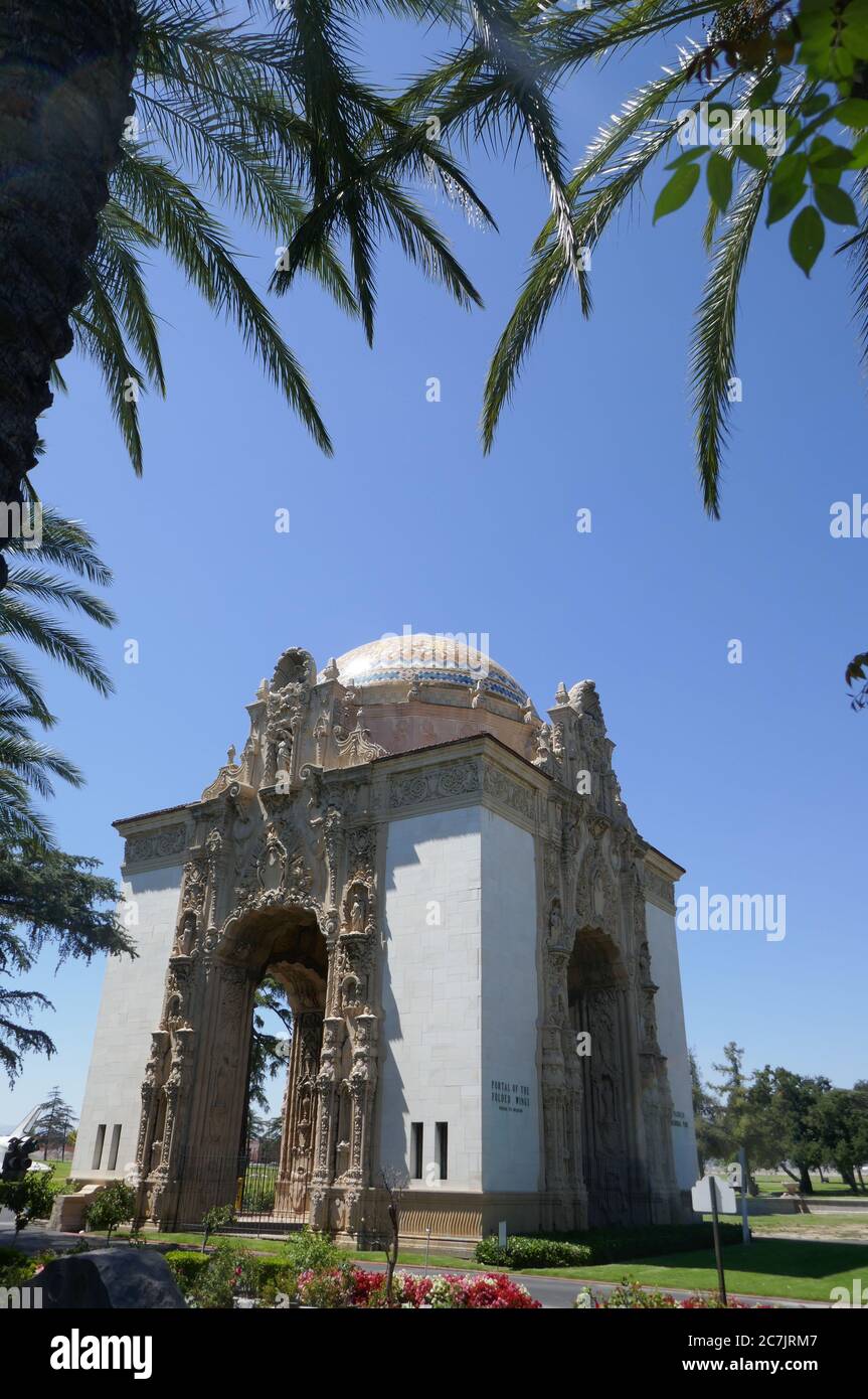 North Hollywood, California, USA 17th July 2020 A general view of atmosphere of Jon-Erik Hexum's Cenotaph and Memorial and Amelia Earhart Aviation Memorial on July 17, 2020 at Valhalla Memorial Park in North Hollywood, California, USA. Photo by Barry King/Alamy Stock Photo Stock Photo