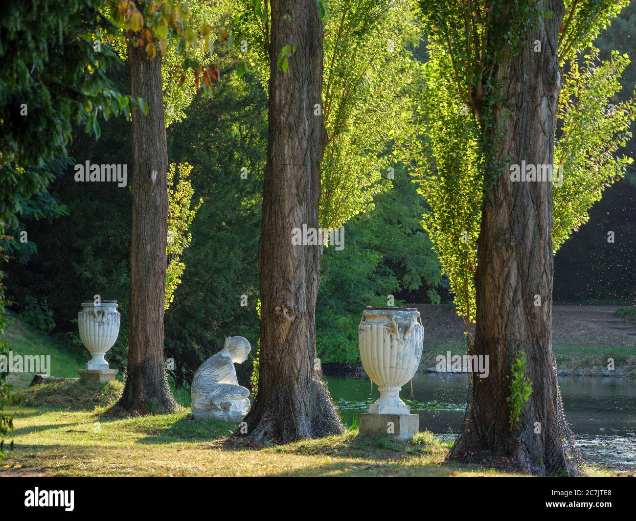 Wörlitz Park, Dessau-Wörlitz Garden Realm, UNESCO World Heritage, Saxony-Anhalt, Germany Stock Photo