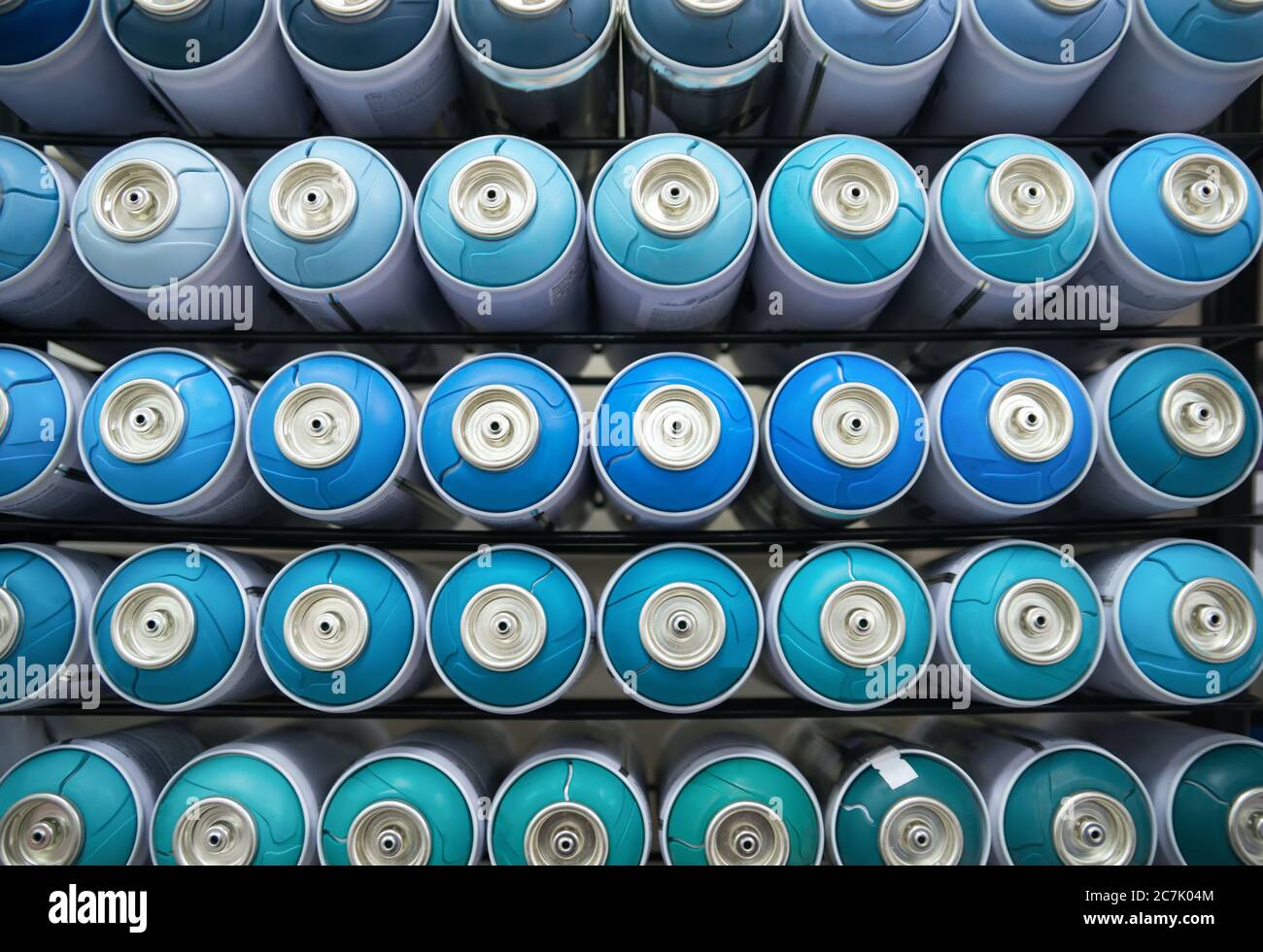 colorful cans of paint Stock Photo - Alamy