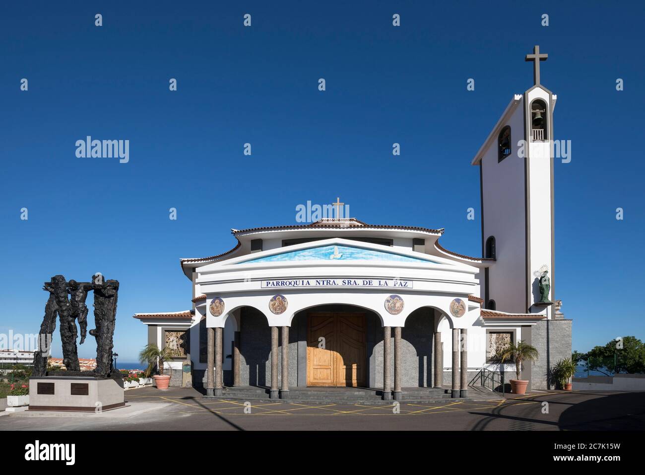 Nuestra Senora de la Paz church, Puerto de la Cruz, Tenerife, Canary Islands, Spain Stock Photo