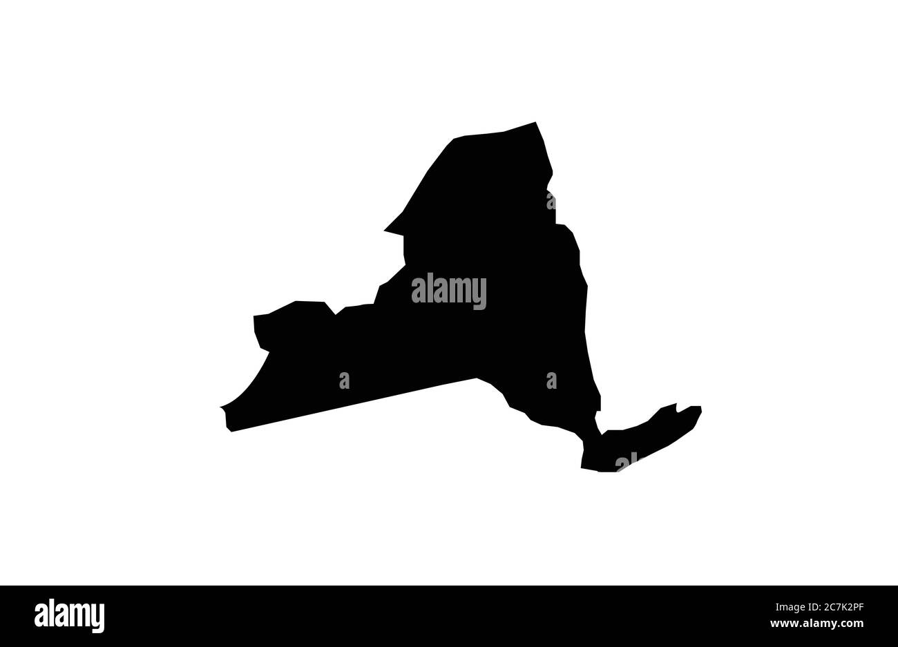 New York map outline state vector illustration Stock Vector Image & Art