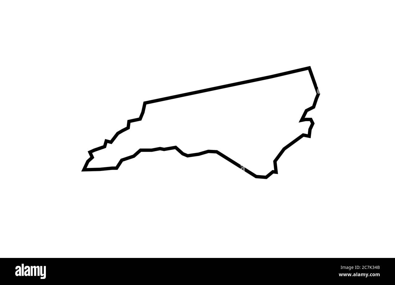 North Carolina map state vector illustration Stock Vector Image & Art ...
