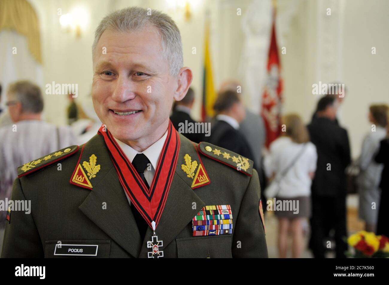 Arvydas Pocius - Commander of the Lithuanian Armed Forces 2009–2014 Stock Photo