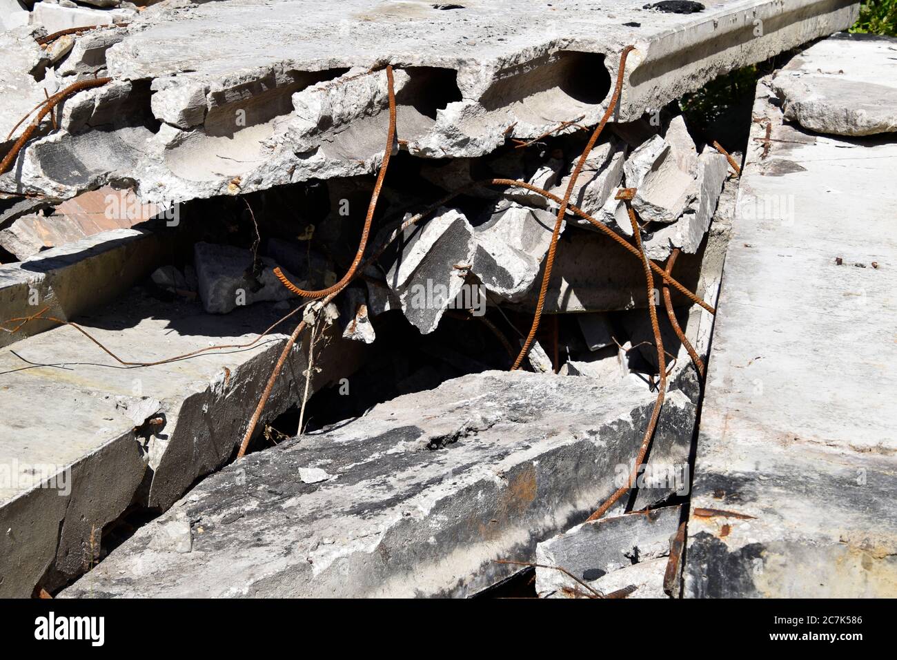 Broken Concrete Rebar 