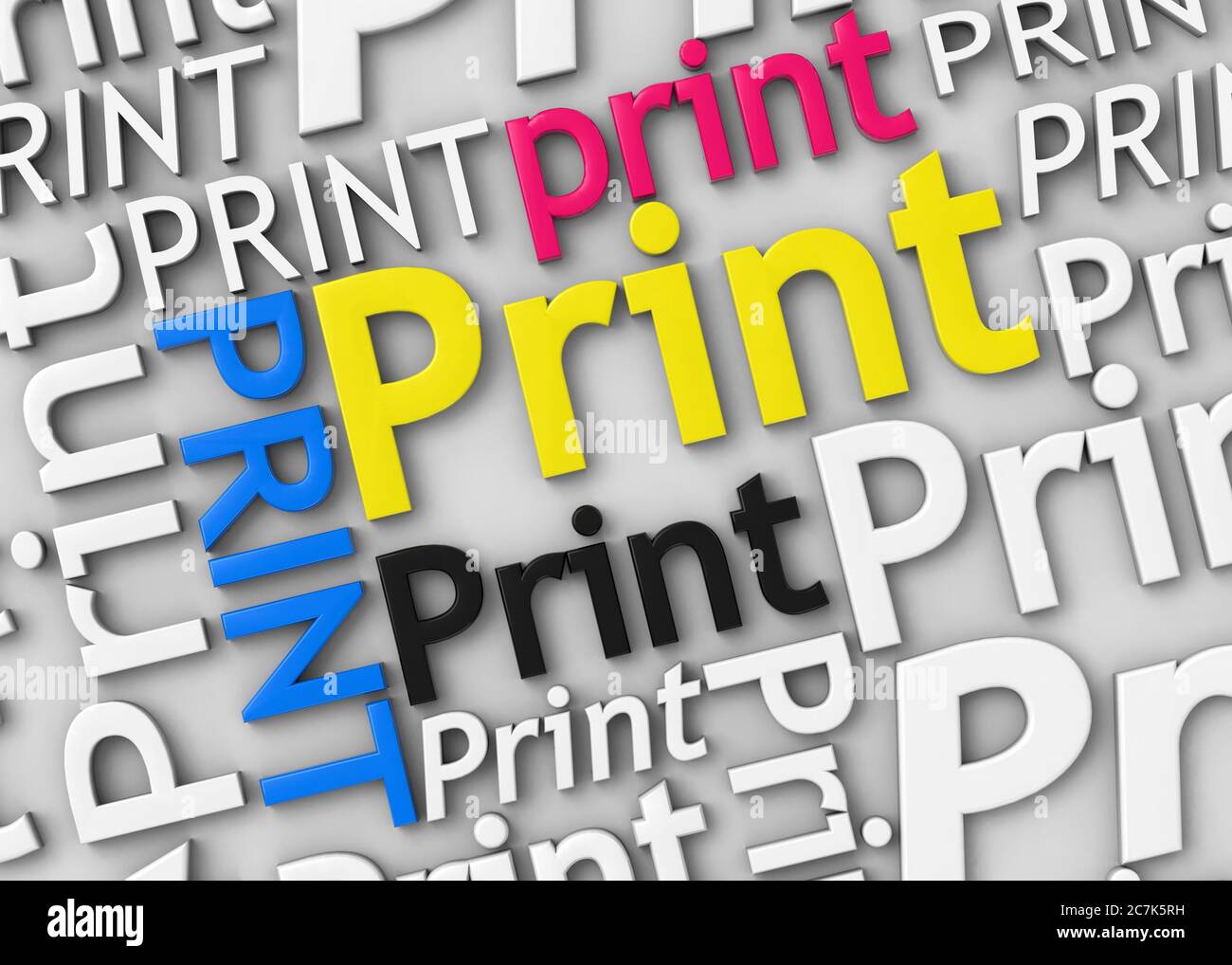 The Print Background - 3D Stock Photo