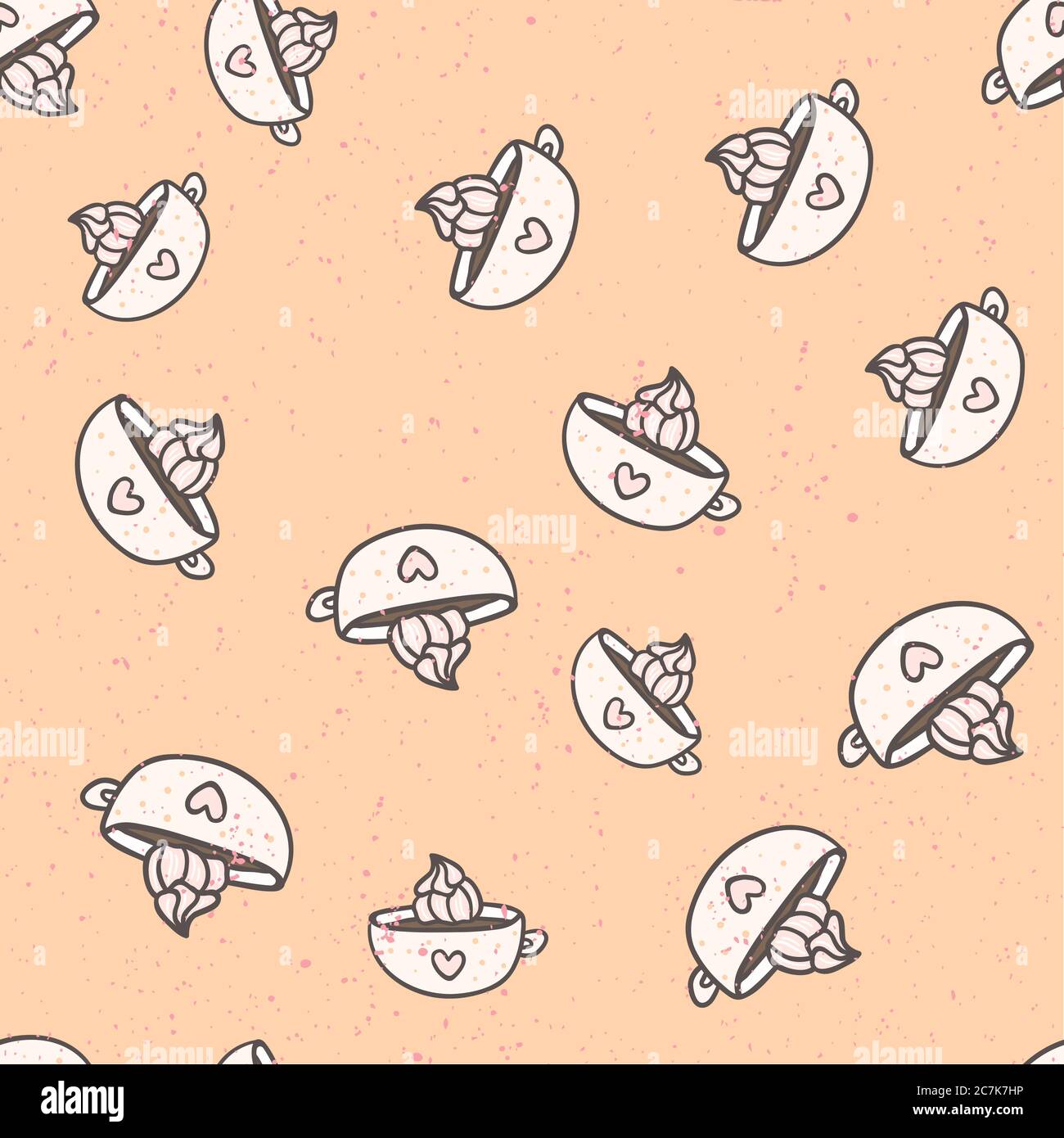 Cacao Coffee Cup Abstract Seamless Pattern For Cloth Design Illustration Old Grunge Paper Texture Background Wallpaper Grid Seamless Pattern Stock Vector Image Art Alamy