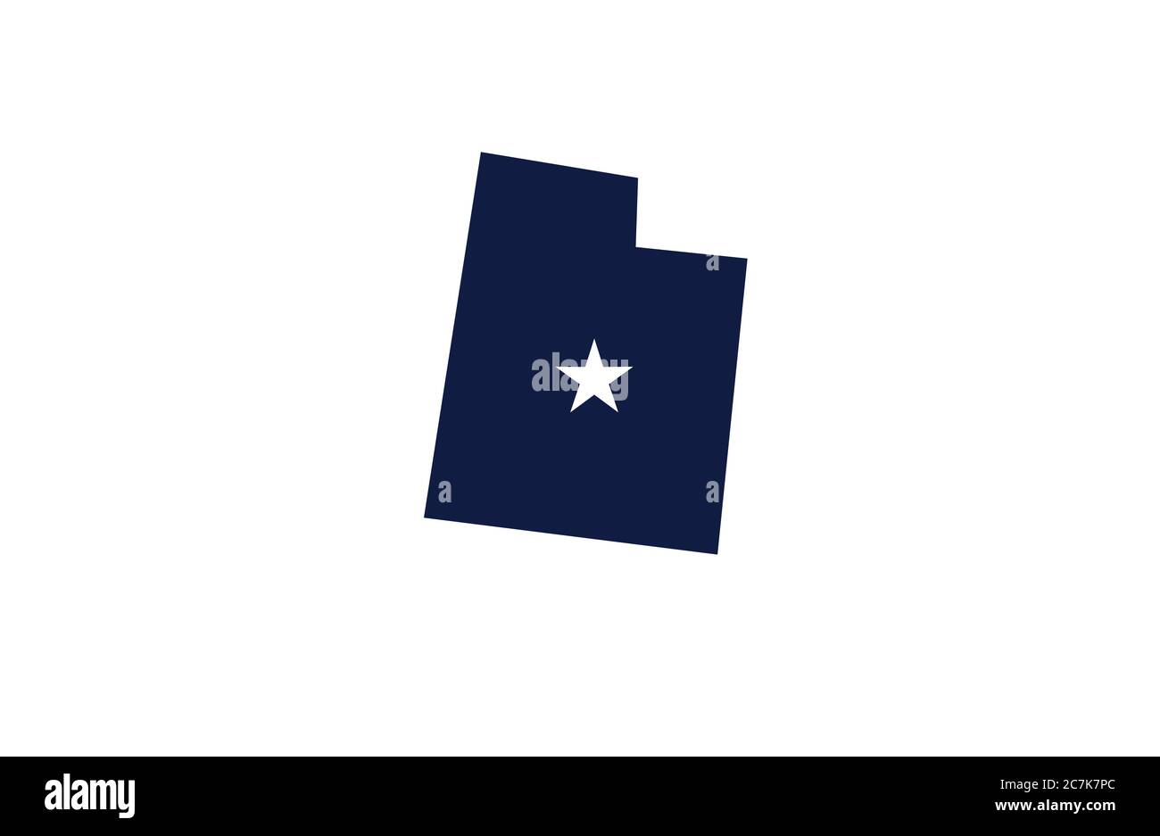 Utah map outline vector illustration Stock Vector Image &amp; Art - Alamy