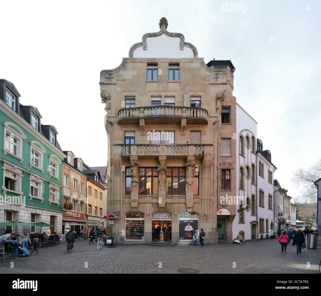 Freiburg, Baden-Württemberg, Germany, house in the Löwenstrasse in Art  Nouveau style by Arthur Levi, headquarters of the Salvation Army in Freiburg  im Breisgau Stock Photo - Alamy