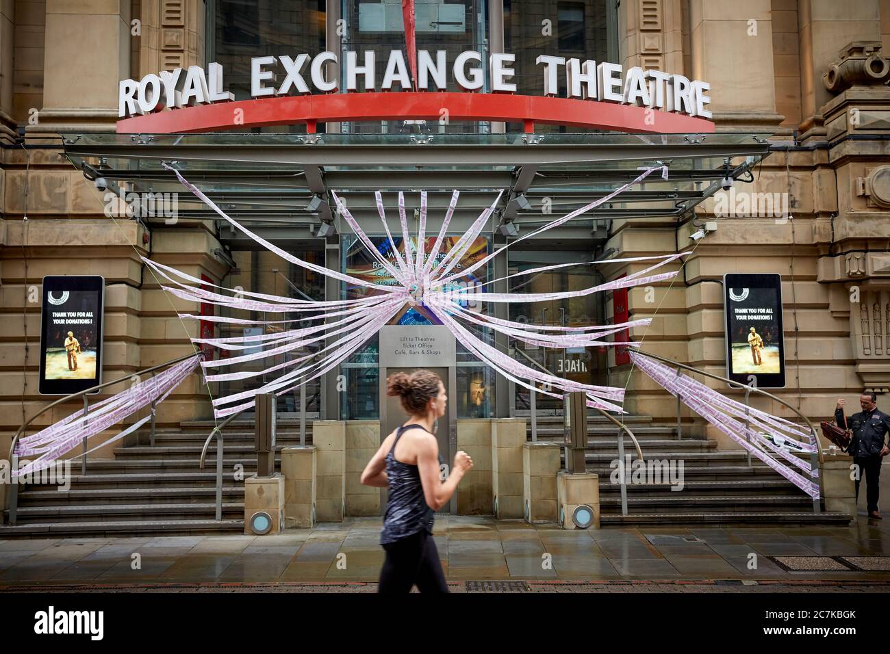 Royal Exchange Theatre in Manchester closed because of the covid 19 pandemic Stock Photo