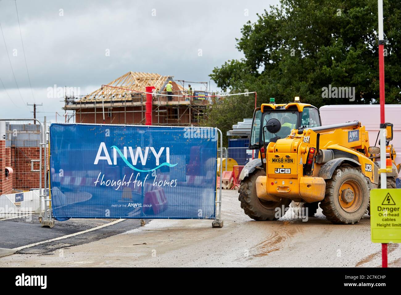 WELSH Anwyl HOUSE BUILDERS SITE IN CREWE CHESHIRE Stock Photo