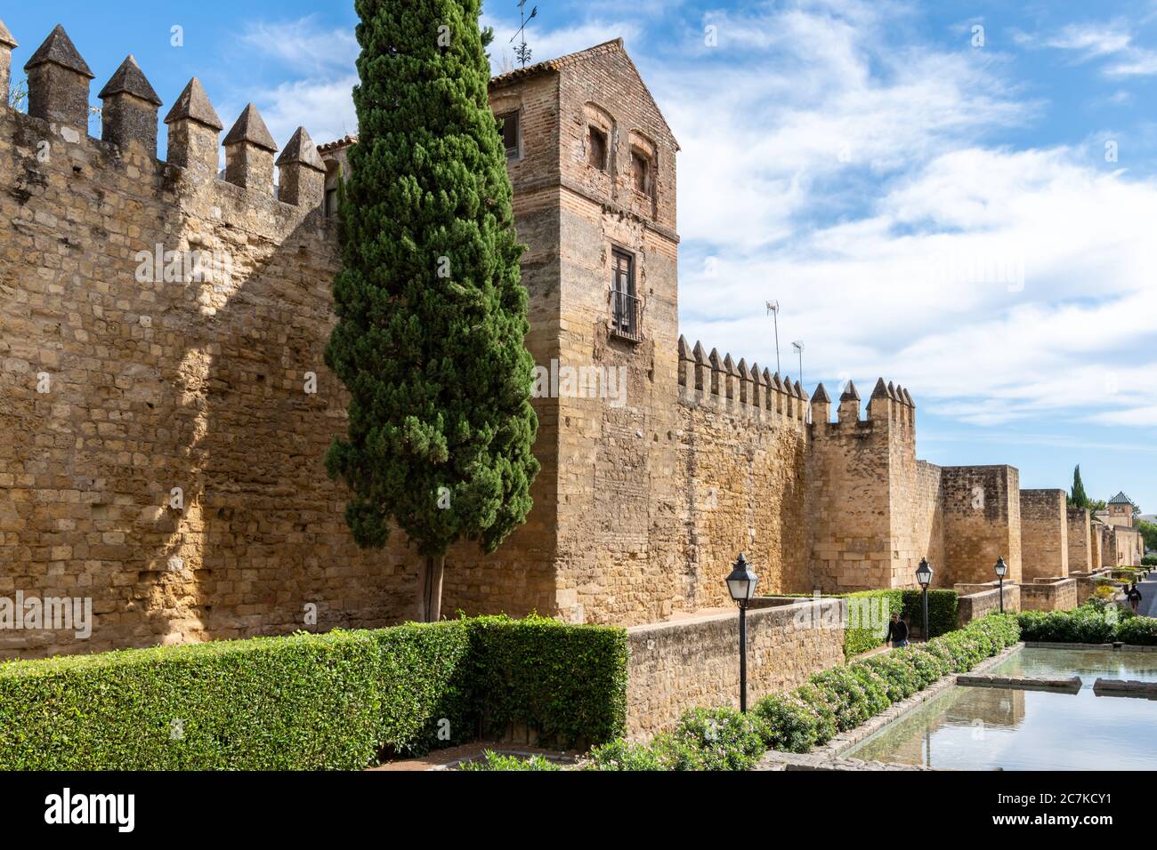 Cordoba's Medieval City Wall dates back to the time of the caliphate of Cordoba  (929-1031) Stock Photo