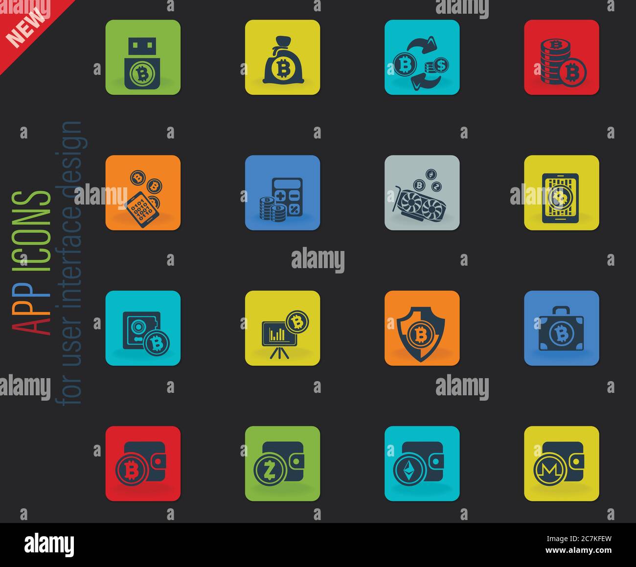 Cryptocurrency and mining icon set Stock Vector Image & Art - Alamy
