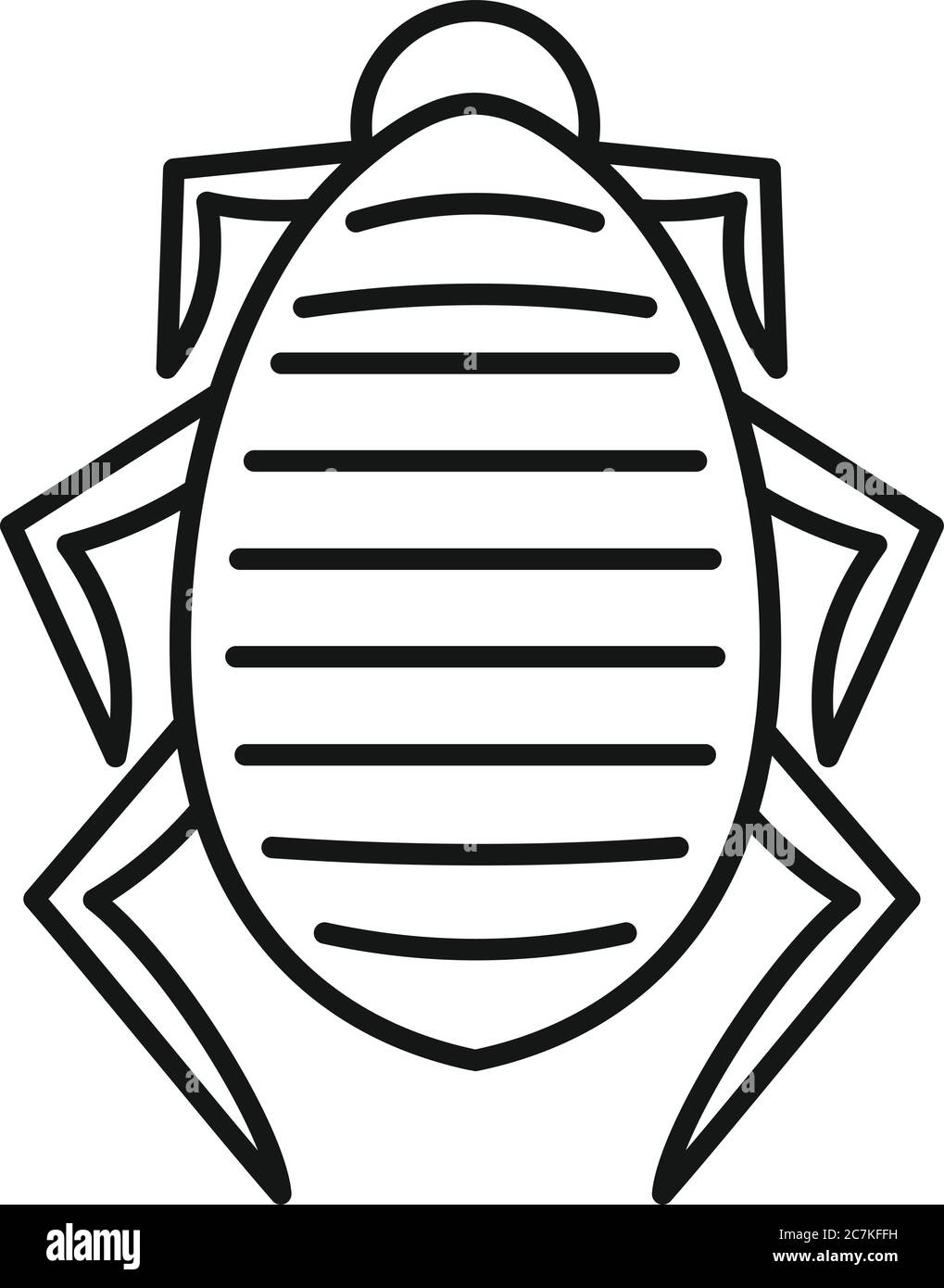 Mite icon. Outline mite vector icon for web design isolated on white background Stock Vector