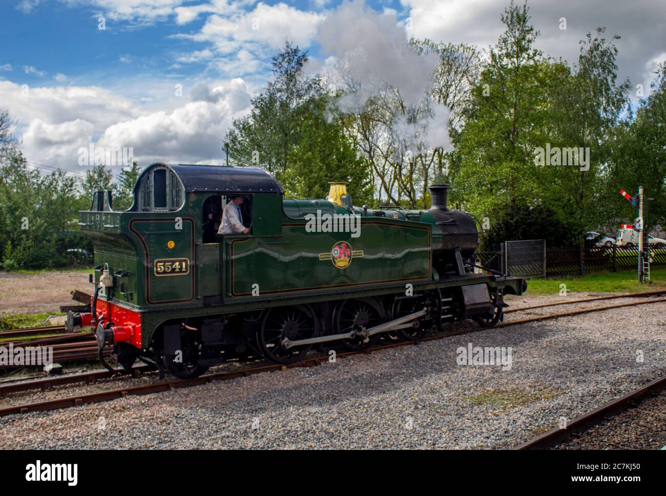 Engine 5541 at Lydney station Stock Photo