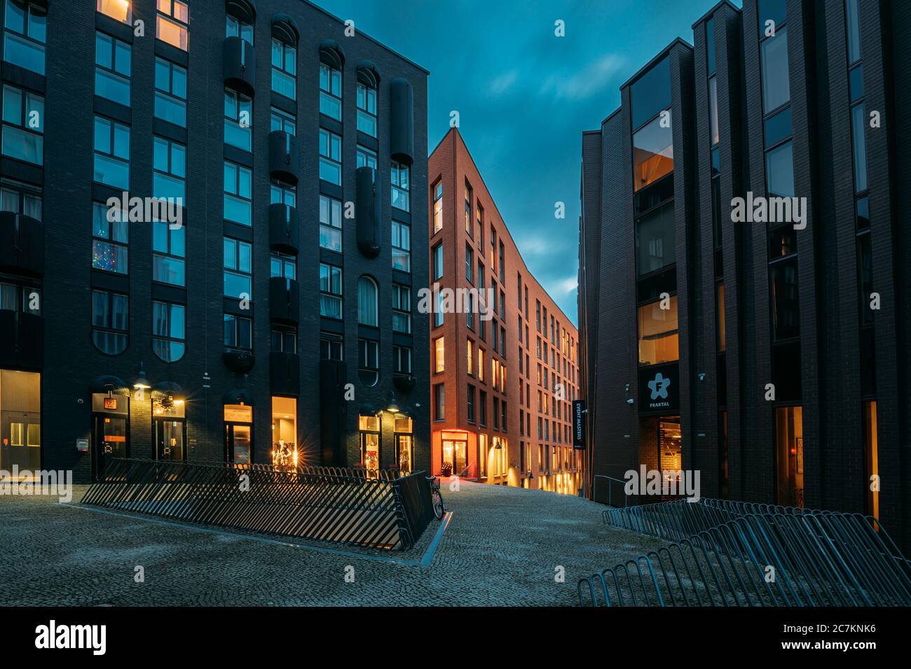 Tallinn, Estonia. View Of Historical Rotermann City In Evening ...