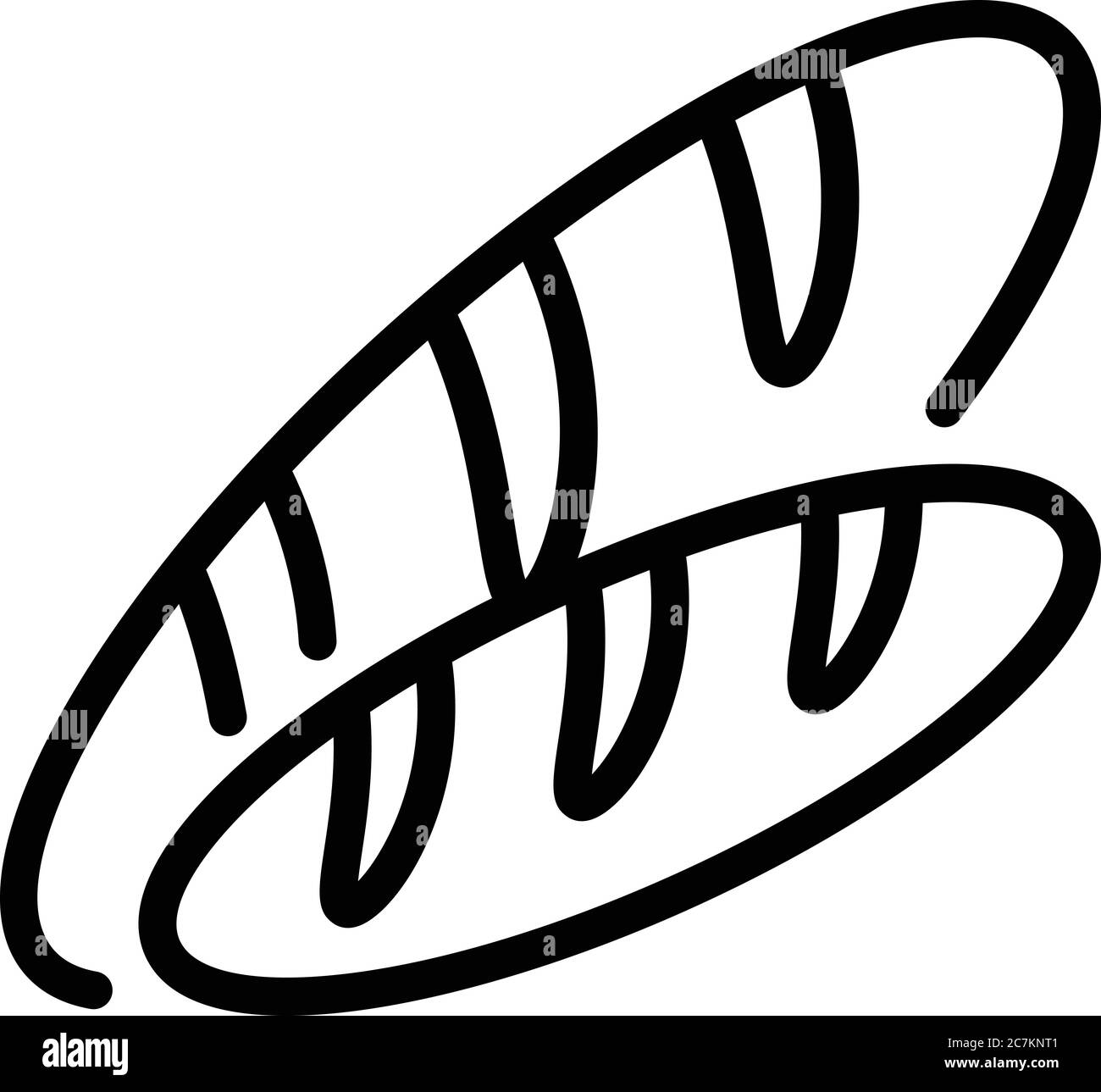 Bread for immigrants icon, outline style Stock Vector