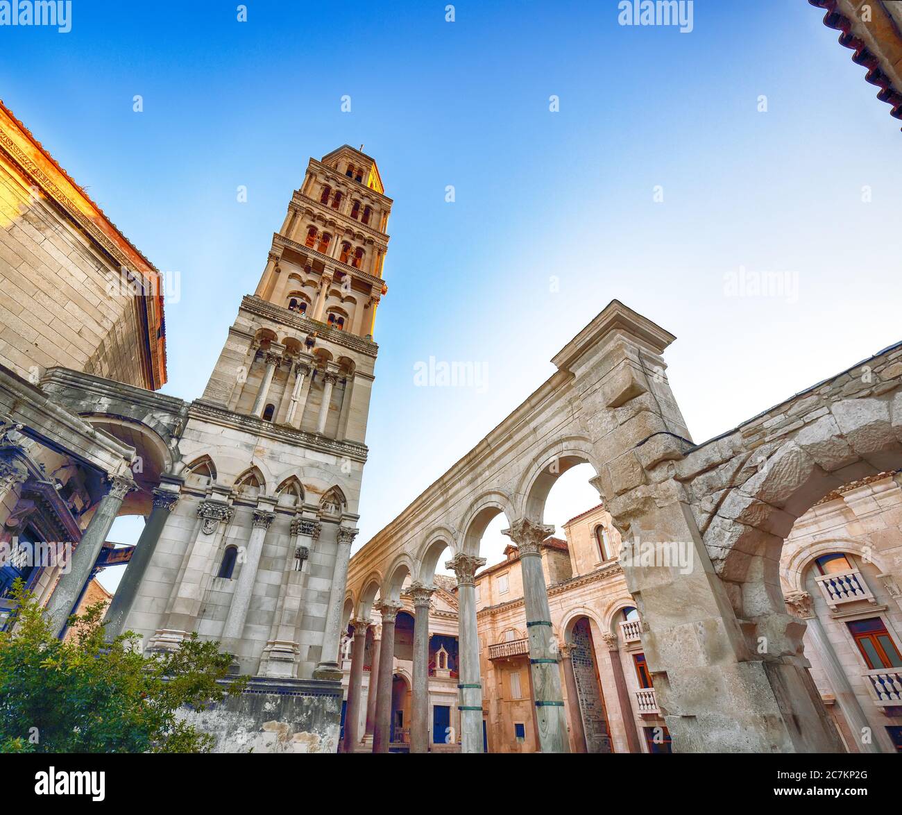 Famous Diocletian Palace built for Emperor Diocletian in historic ...