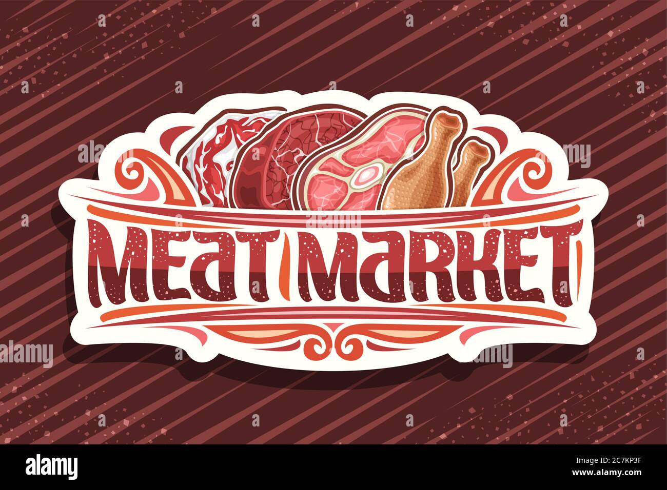 Meat Shop Logo Temp Template | PosterMyWall