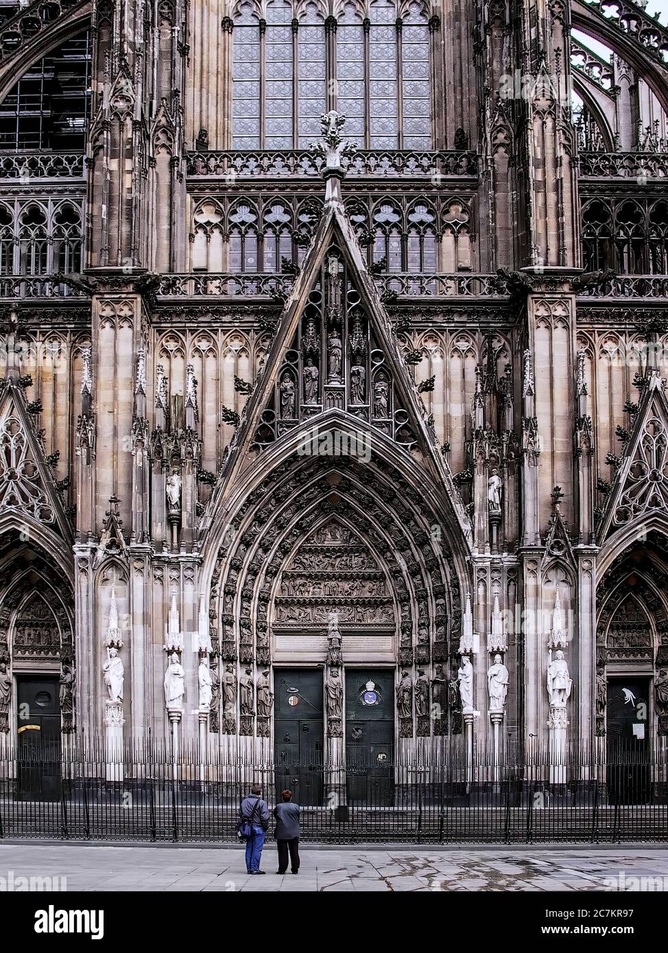 Side Nave Entrance. The Cathedral. Cologne, Germany. Stock Photo