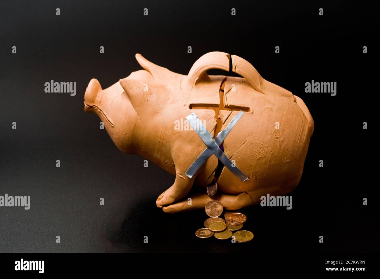 Mud piggy bank, shaped like a pig Stock Photo Alamy