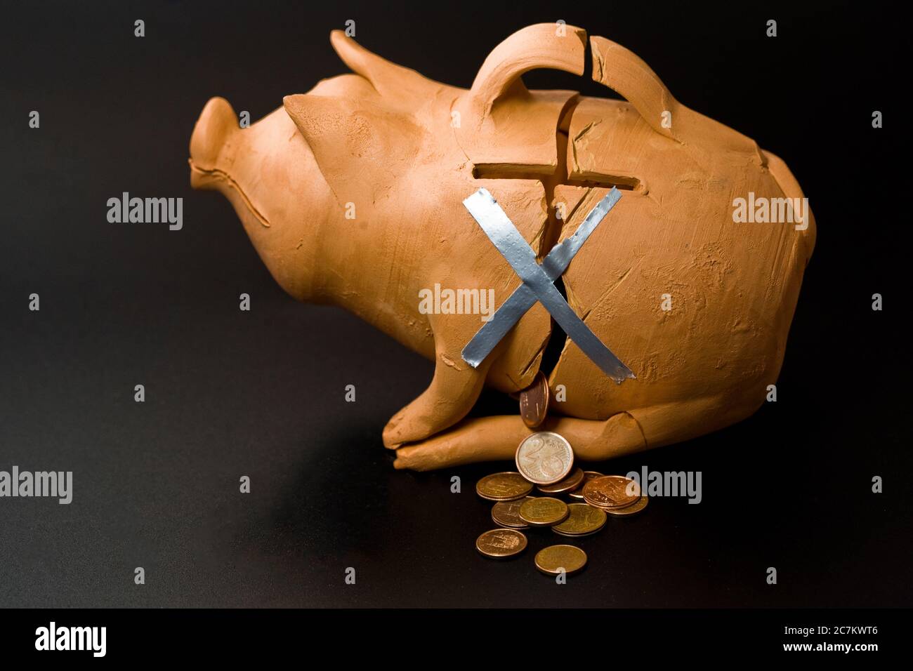 Mud piggy bank, shaped like a pig Stock Photo Alamy