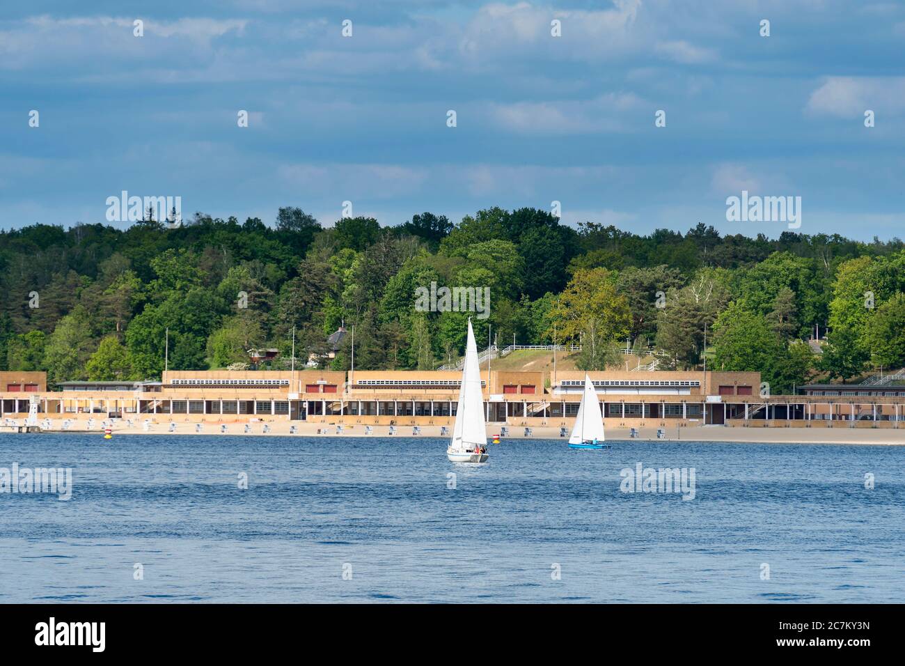 Berlin, Wannsee, listed bathing beach Wannsee, architecture of the new objectivity Stock Photo