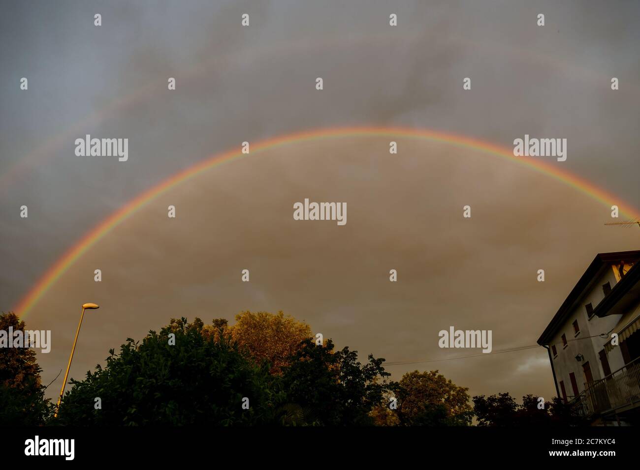 Photo of The Rainbow after the storm Stock Photo - Alamy