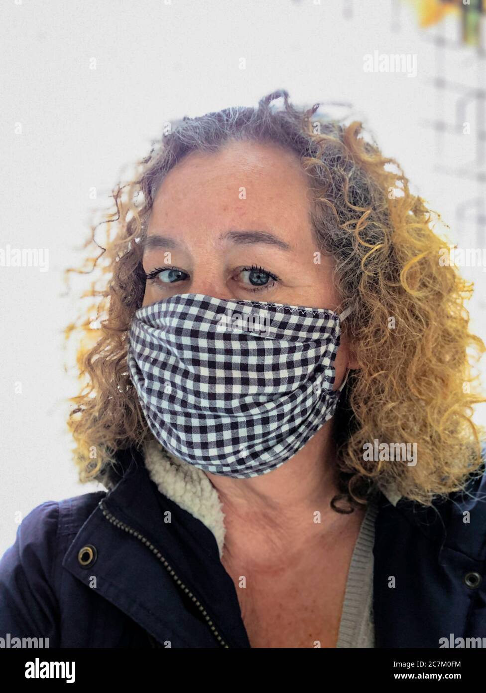 Woman wearing face mask, mask, Hamburg, Germany Stock Photo Alamy