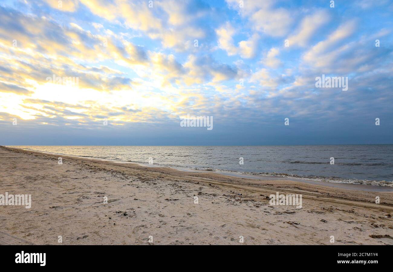 Louisiana/Gulf of Mexico Beach Day Stock Photo
