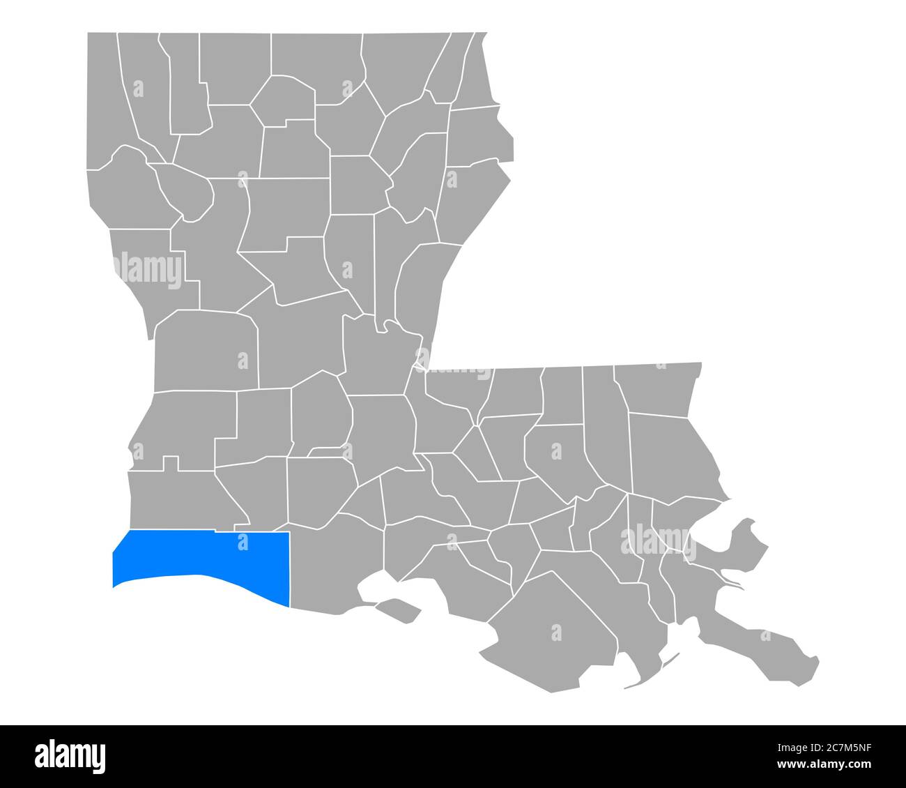 Map Of Cameron Parish Louisiana Cameron Parish High Resolution Stock Photography And Images - Alamy