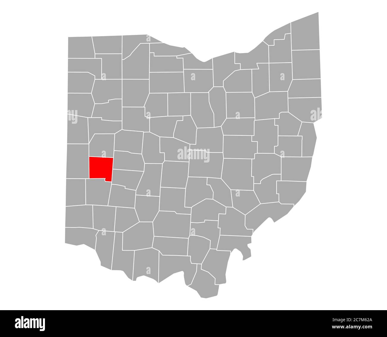 Map of Miami in Ohio Stock Photo Alamy