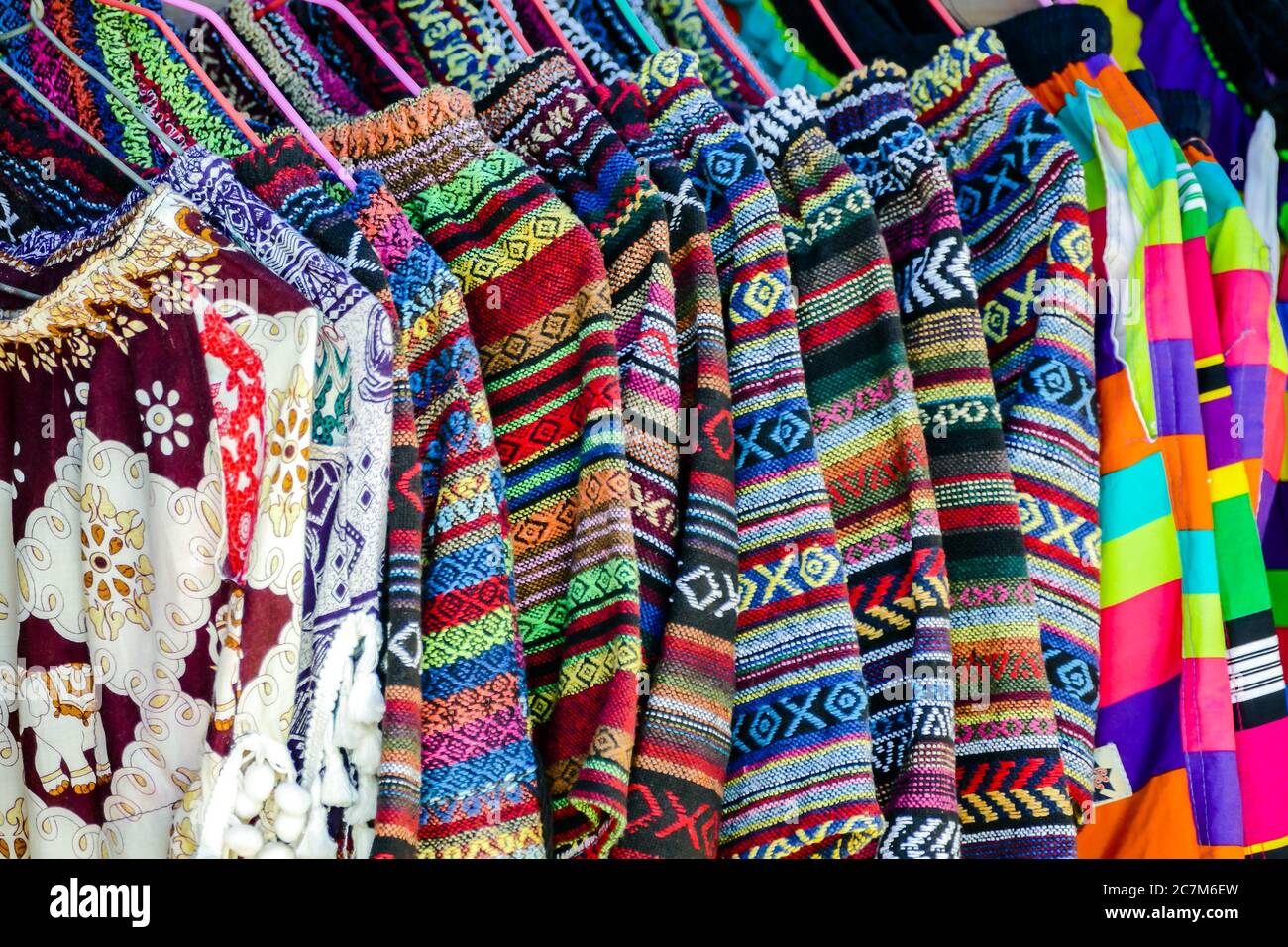 scarves for sale at the market, beautiful photo digital picture Stock Photo Alamy