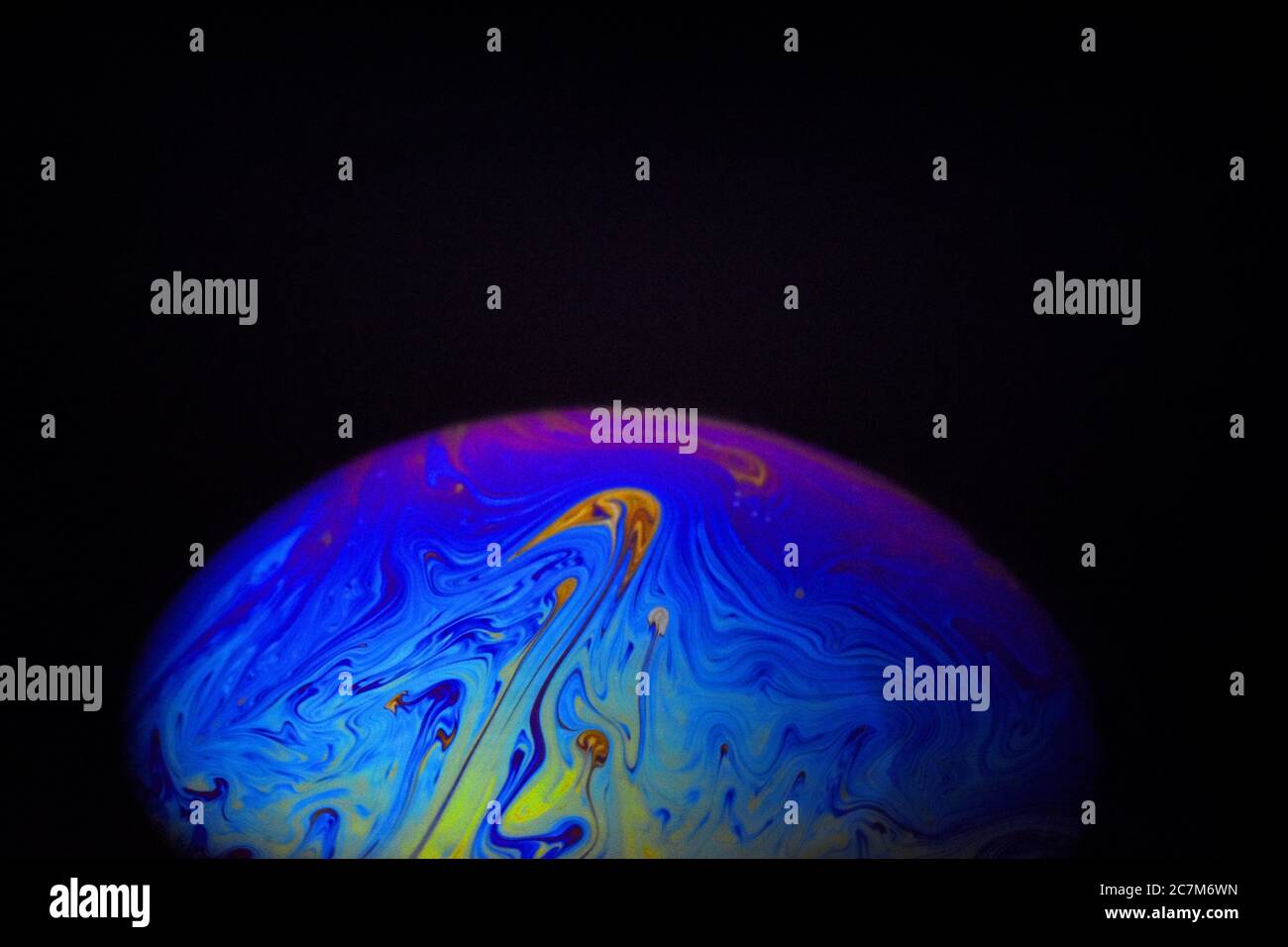 Light diffraction on different density of soap bubble surface