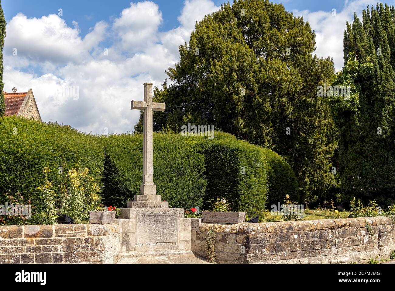 FLETCHING, EAST SUSSEX/UK - JULY 17 : View of the War Memorial in Fletching East Sussex on July 17, 2020 Stock Photo
