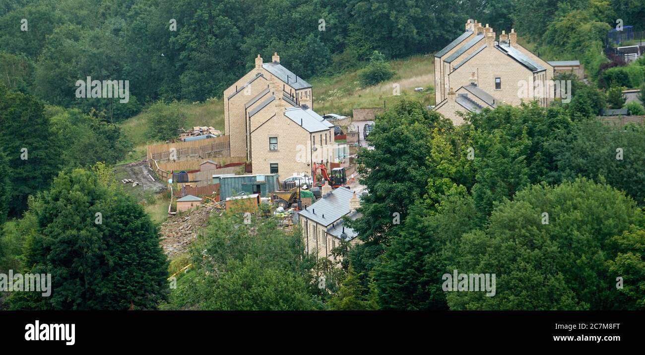 New housing in New Mills, Derbyshire Stock Photo Alamy