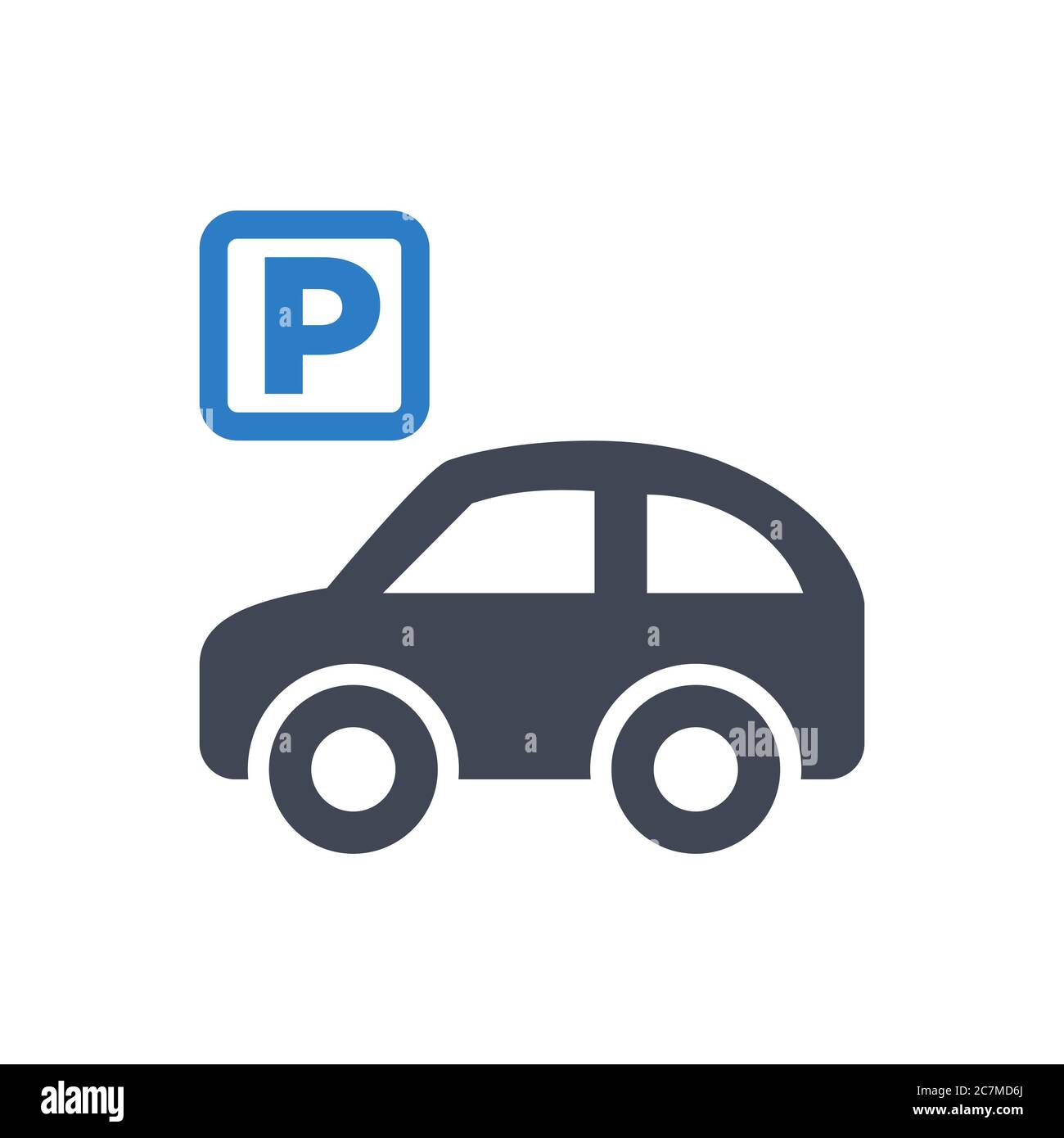 Parking lot icon Stock Photo