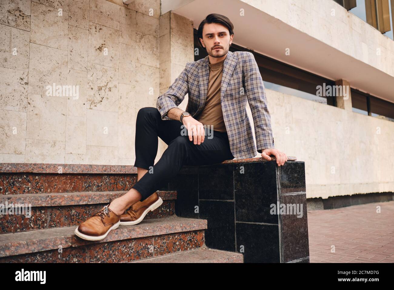 Fashion model blazer young man full hi-res stock photography and images ...