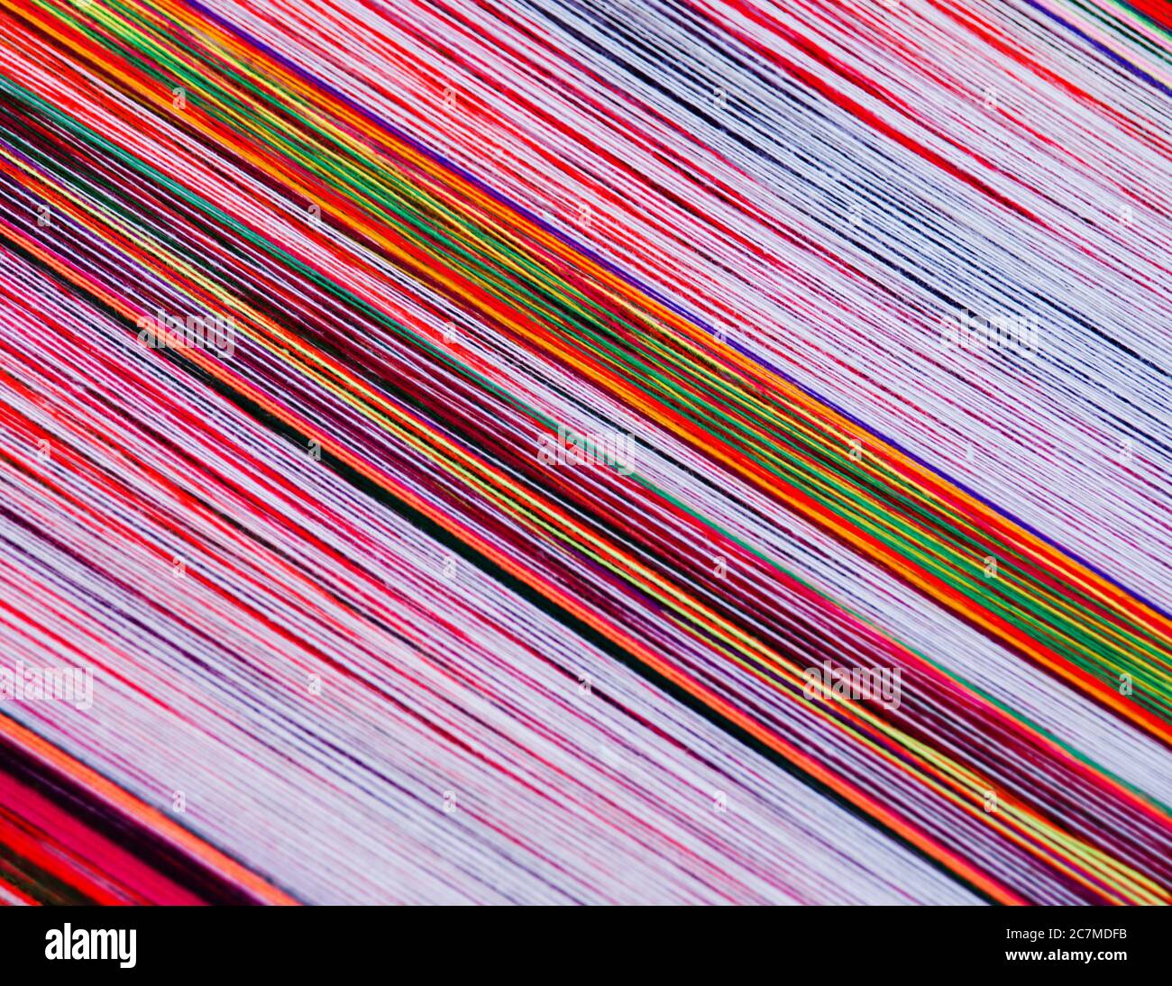 Colorful thread for weaving Stock Photo Alamy