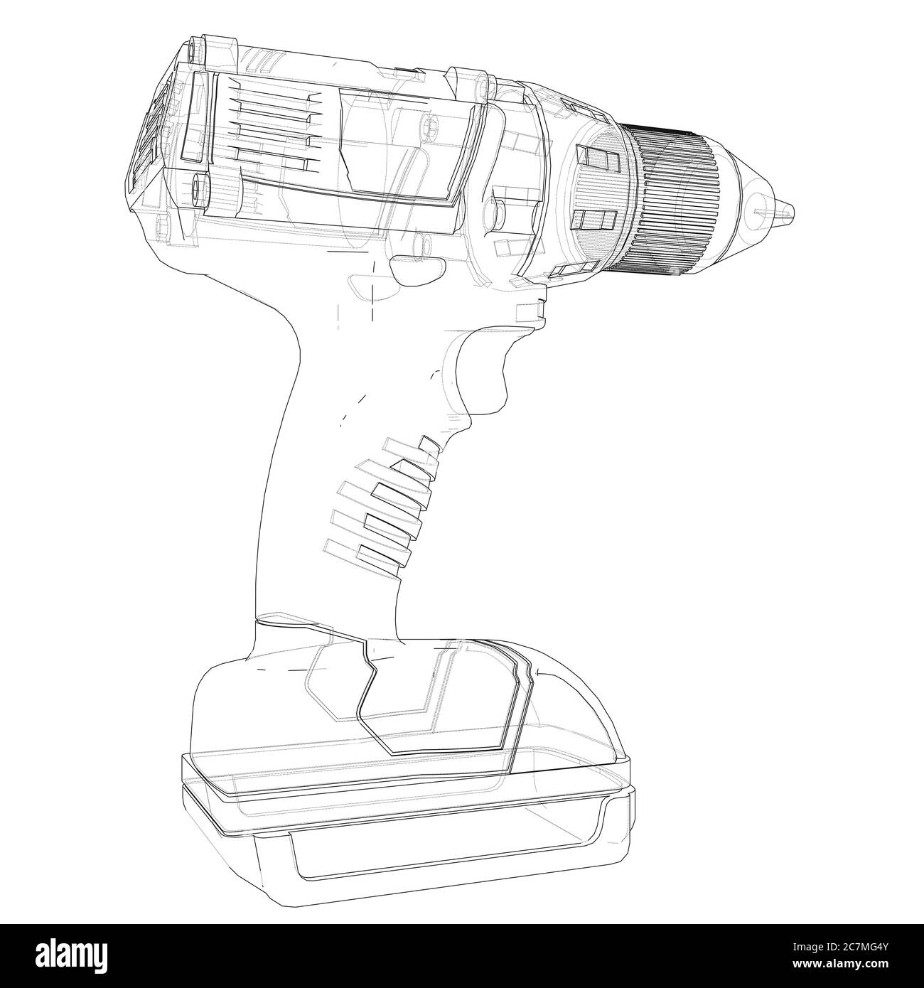 Electric cordless screwdriver Stock Photo - Alamy