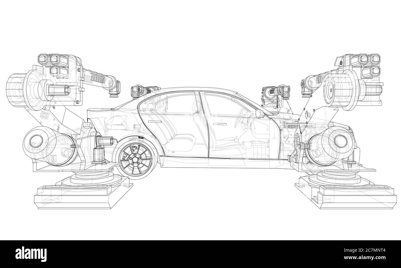Assembly of motor vehicle Stock Photo Alamy