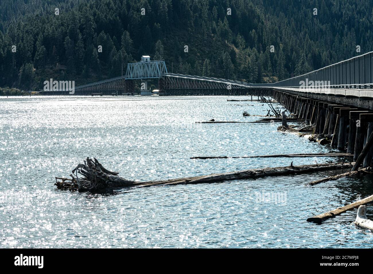 Bridge over Chatcolet Lake, Heyburn State Park, Idaho Stock Photo Alamy