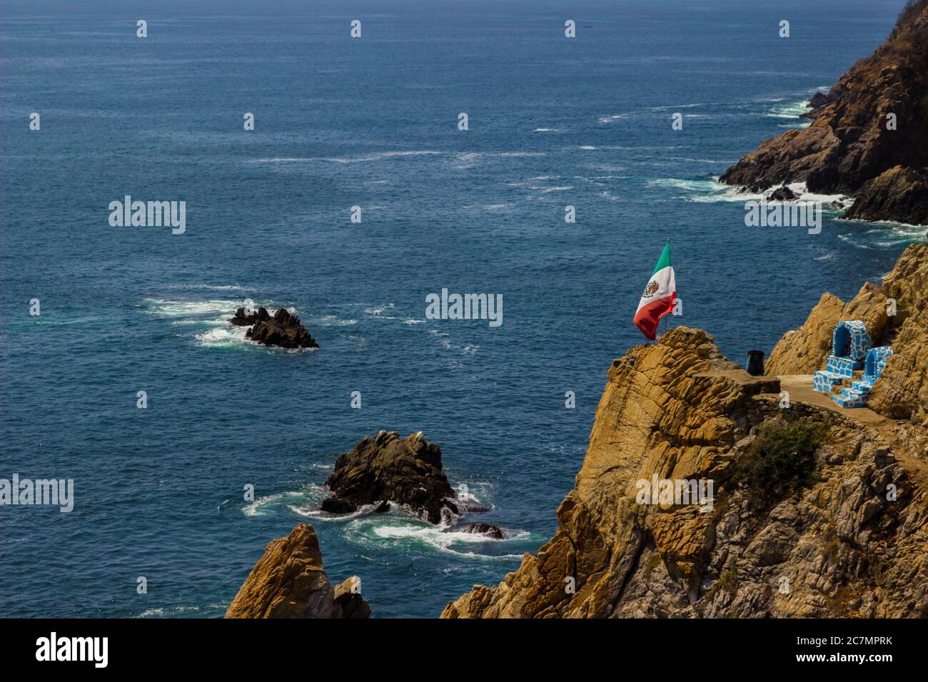 Beautiful view of La Quebrada Cliff in Acapulco, Mexico Stock Photo