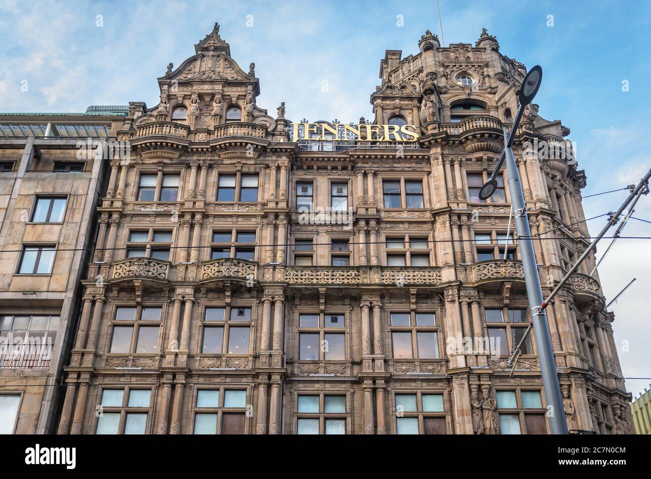 Jenners Department Store on Princess Street in New Town district of Edinburgh, the capital of Scotland, part of United Kingdom Stock Photo